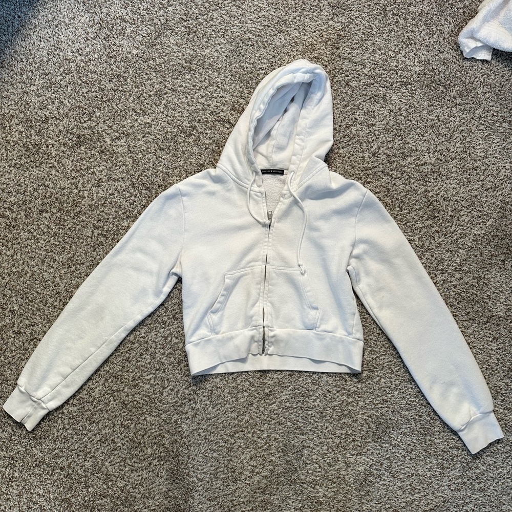 Brandy Melville Crop Zip